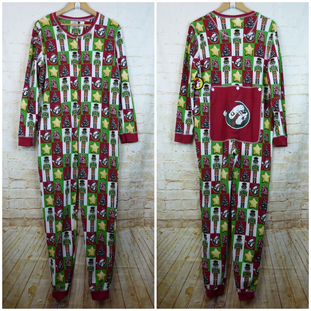 Buc-ee’s Christmas Jumpsuit Adult XL Thermal Nutcracker Pajama Holiday 2024 NWT